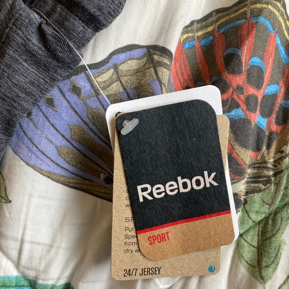 Girls Reebok gray jersey pants - Picture 4 of 8